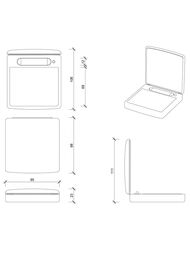 Карманное косметическое зеркало Decor Walther TS 1 с подсветкой, увеличение 7х,  цвет: хром 0118400