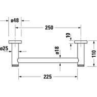�������� ��� ����� DURAVIT D-Code 250��,  ����: ���� 0099141000