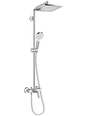Душевая система Hansgrohe Crometta E 240 Showerpipe со смесителем д/душа, верхний и руч.душ 27284000