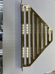 Уценка! Полка угловая Hansgrohe AddStoris 41741990 148х305мм, настенная, металл, полированное золото