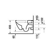 ������ ��������� DURAVIT HAPPY D.2 365�540�335 ������������, ���������, WonderGliss 22220900001