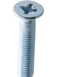 Винт с потайной головкой DIN 965 Zn М6х50 (6 шт.) белый цинк, КР.110545