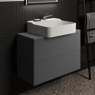 Столешница для тумбы 80 Ideal Standard CONCA (800x373x6) керамическая, grey stone T4345DI