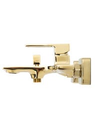 Смеситель для ванны/душа BelBagno LUCE LUC-VAS-ORO настенный, однозахватный, золото