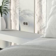 Розетка двойная с заземлением Werkel W1272004, дымчатый