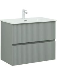 Тумба для раковины Aquanet Джейн 80 (800х455х637) подвесная, 2 ящика, цвет: мисти грин 335434