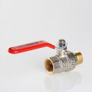Кран шаровый 3/4"ВН VALTEC BASE красная ручка VT.215.N.05