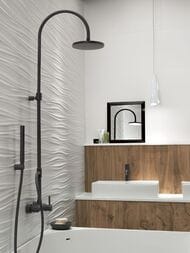 Плитка настенная Atlas Concorde 3D Wall Design Ribbon White Matt (400х800) белая, 8SBW (кв.м.)