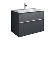 Тумба с раковиной Burgbad Fiumo 820х490х610 подвесная, графит SFXL082F3958FOT56G0146