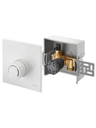 Монтажный набор Oventrop Unibox RTL (57mm) с термостатом Uni RTLH белый пластик 1022735