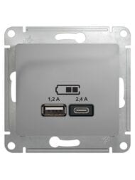 ������� Systeme Electric GLOSSA USB A+�, 5�/2,4�, 2�5�/1,2 �, ��������, �������� GSL000339