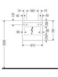 �������-���� Duravit Light and mirror 810�760�148 � ���������� LM7831000000