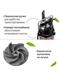 насос Зубр НПФ  Тип:Фекальный Дренаж — изображение 6