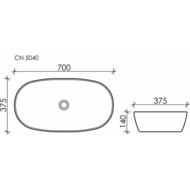�������� ��������� Ceramicanova Element 700�375�140 ��������, ��� ��������, ����� CN5040