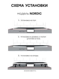 Душевой поддон Starohome NORDIC (1000х900х30) литьевой мрамор, черный матовый 68883546 — изображение 7