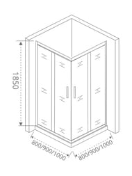 ������ ������� GOOD DOOR BAS LATTE CR-80-G-WE (80�80) ����������, ������ �����, ��� �������