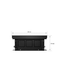 Конвектор внутрипольный Royal Thermo ATRIUM-110/200/2200-DG-U-NA алюм. решетка, цвет натур.алюминий