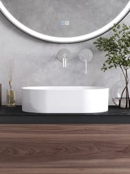 Раковина накладная CEZARES CZR-6576 460х295х115 керамическая, овальная, белая