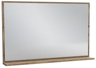 Зеркало Jacob Delafon Vivienne EB1599-E52 1180х696х22 подвесное, с полкой, дуб табак