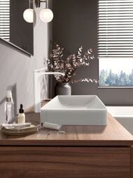 Смеситель Hansgrohe Vivenis 75042700 для раковины, однорычажный, излив 250, матовый белый — изображение 3