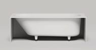 Ванна Salini Fabia S-Sense 102612G 1800х800х600 пристенная, иск. камень, белый глянец