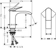 ��������� Hansgrohe Vivenis 75022000 ��� ��������, ������������, ����� 110, ����