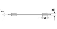 ������� DURAVIT Karree 60 ��, ����: ����/������� ������ 0099501000