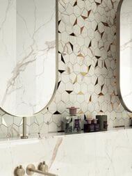 Мозаика Atlas Concorde Marvel Shine Calacatta Prestigio Gold Hex Shiny (251х290) A4WU (кв.м.)