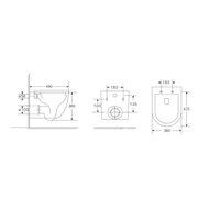 BERGES комплект инсталляция NOVUM, клавиша L3 хром глянец, унитаз Okus Rimless, сиденье 043386