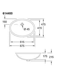 �������� Villeroy & Boch Evana 61440001 (615�415�200)������������ �����,���������� ����� CeramicPlus