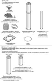 Дополнительный дымоходный модуль HARVIA 1м, WHP1000