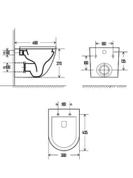 ������ ��������� AQUAme � �������� SoftClose, ���� Rimless, ������ ������� AQM2002MB
