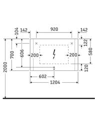 ������� Duravit Light and mirror 1200�700�34 2 ����������� LM786800000