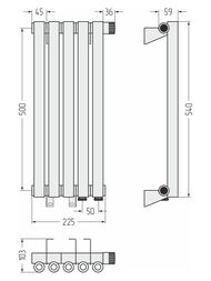 ������� �����-0 ������ �������� 500�225 (5 ����) ����.�����, EU50 ������ ������, 3/4", 00-0321-5005