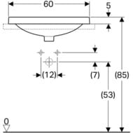 �������� Geberit VariForm (600�400) ������������, � ��������� 500.730.01.2