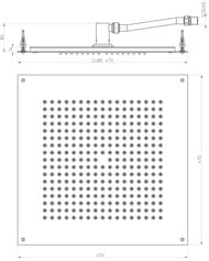 ������� ��� Bossini DREAM 470�470��, ����������, 1 �����, ������� ����� H38459075