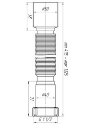 ����� ��� ����� 50�� � 1.1/2" ���������� 495-1325��, K115