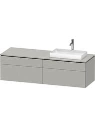 Тумба под раковину Duravit L-Cube 482х1620х550 подвесная, бетонно-серый матовый LC4871R07070000 — миниатюра 1