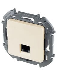 Розетка LEGRAND INSPIRIA компьютерная RJ 45 категория 5e  UTP слоновая кость 673826