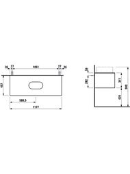 ����� ��� �������� Laufen SONAR (1177�457�341) ���������, ������/������ ������ 4.0547.1.034.140.1