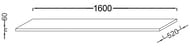 ���������� Jacob Delafon PARALLEL 1600�520�60 ��� ������. ��� ����������, ���������� ��� EB52-1600-E10