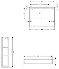 ���������� ���� GEBERIT Option (900�700�150) � ���������� 500.583.00.1