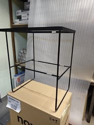 Уценка! Консоль Duravit DuraSquare 665х451 напольная, с полотенцедержателем, черная мат. 0031014600 - уценка. — изображение 2
