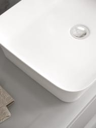 Умывальник IPALYSS Ideal Standard (650х400х120) накладной, без перелива, белый матовый E1886V1