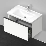 Тумба с раковиной Duravit D-Neo 800х440х480 подвесная, 1 ящик, белый мат. DE4255004180000+2367800000