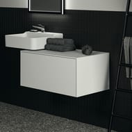 Тумба под раковину Ideal Standard CONCA (800x505x370) 1 ящик, белый, со столешницей T4312Y1