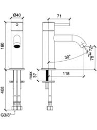 ��������� ��� �������� Almar Mixers 1 ��������� ��� ������� �������, ������ 160 ��, ���� ��������� ������ ����. E214000.GM