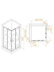 ������� ������ RGW Passage PA-39B (900�900�1950) �������., ������ 6�� ����������/������ 03083999-14