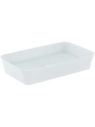 Умывальник IPALYSS Ideal Standard (650х400х120) накладной, без перелива, белый матовый E1886V1