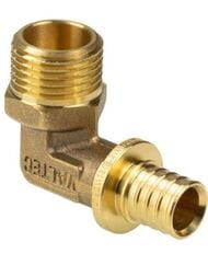 Уголок VALTEC аксиальный, 20х1/2"Н, латунь CW614N, VTm.453.G.002004